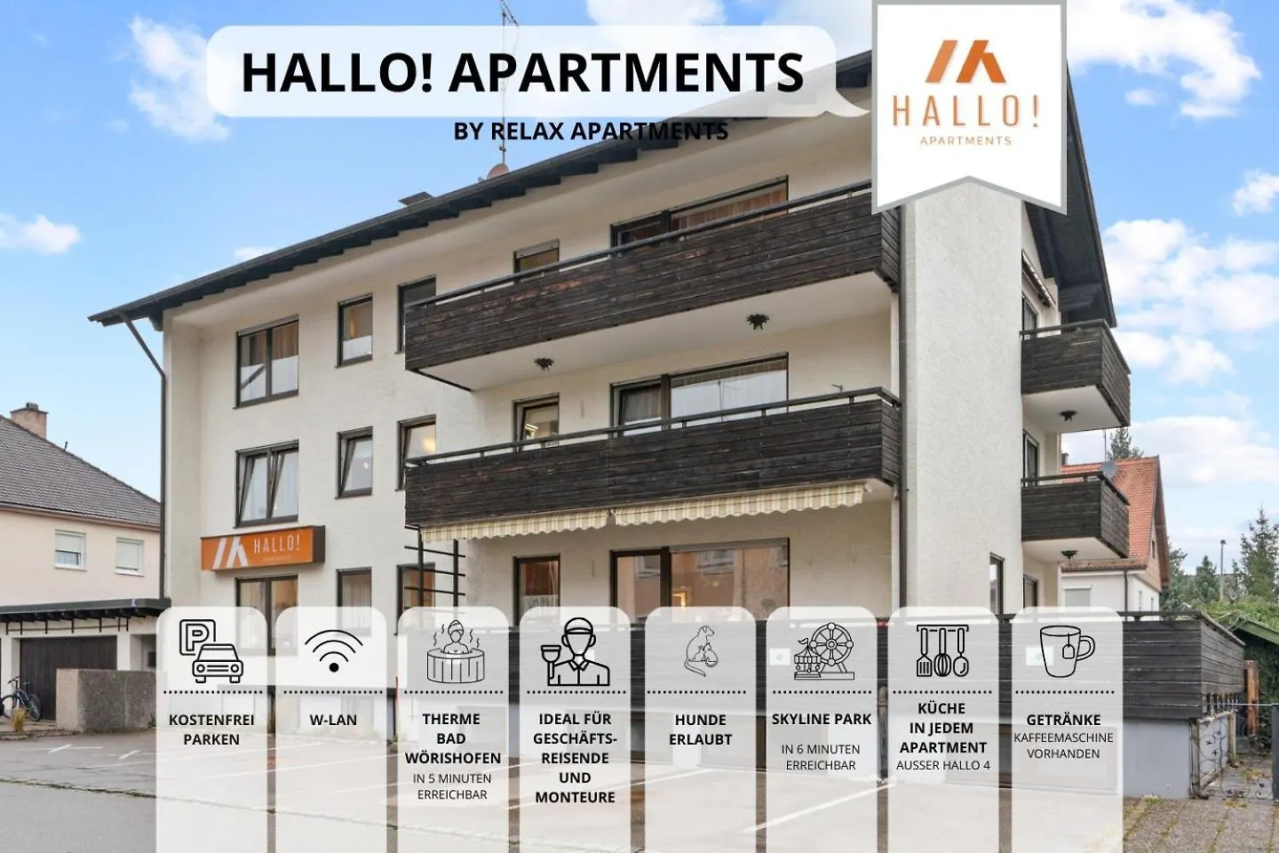 Hallo!-Apartments - Ideal Fuer Geschaeftsreisende, Monteure Und Feriengaeste Bad Worishofen